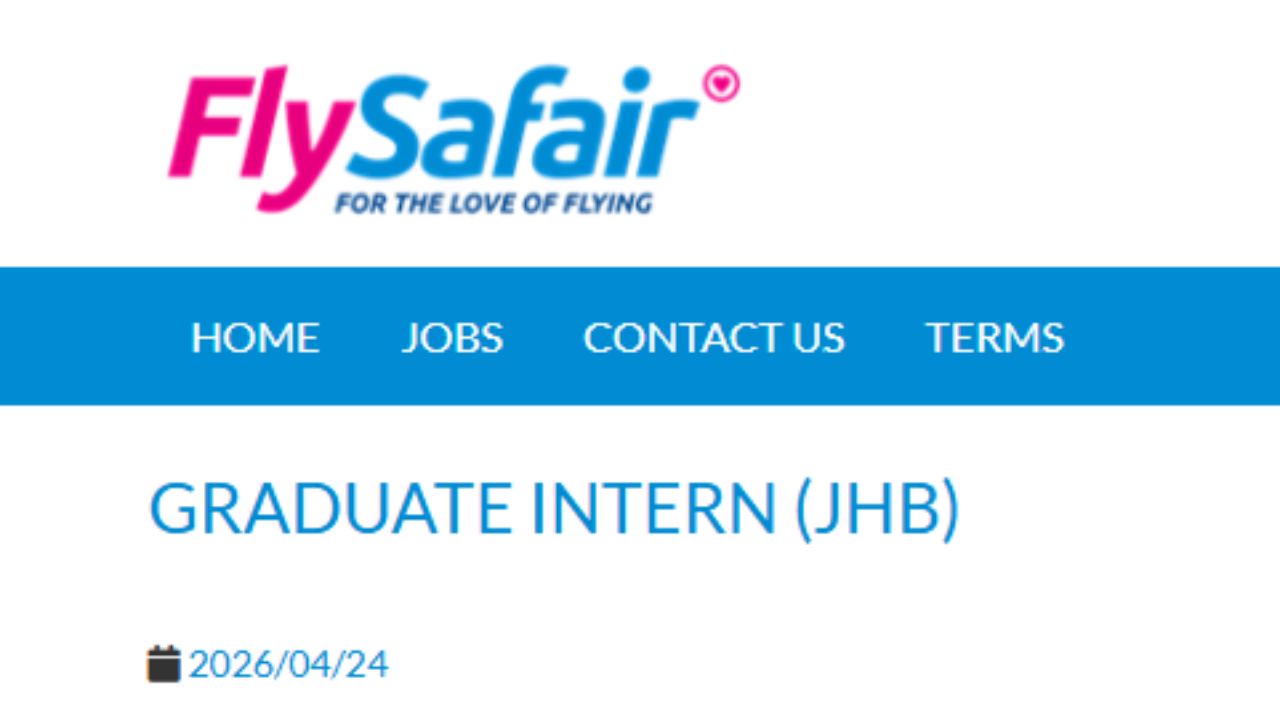 FLYSAFAIR GRADUATE INTERNSHIP PROGRAMME 2026 – HOW TO APPLY