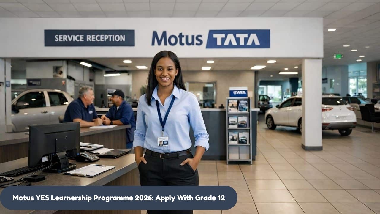Motus YES Learnership Programme 2026: Apply With Grade 12