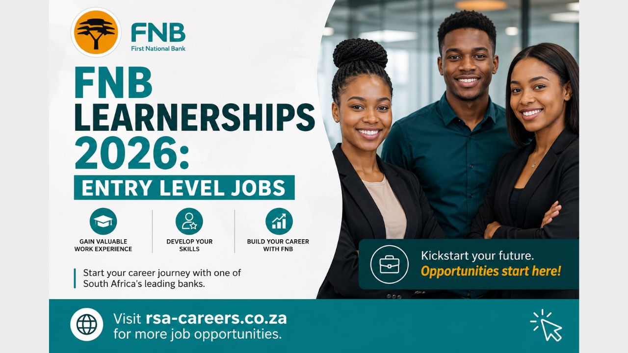 FNB Learnerships 2026: Entry Level Jobs at First National Bank