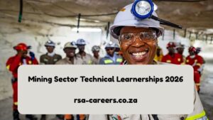 Mining Sector Technical Learnerships 2026