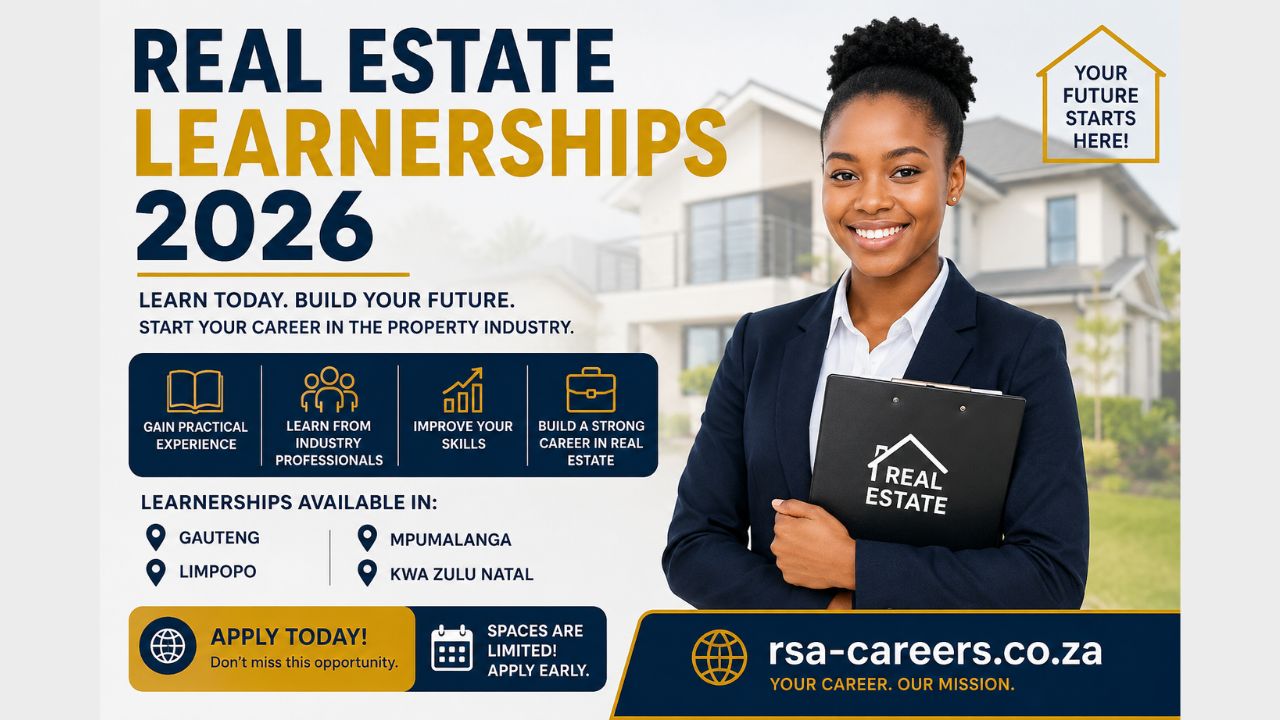 Real Estate Learnerships 2026 in South Africa – Apply Online Today
