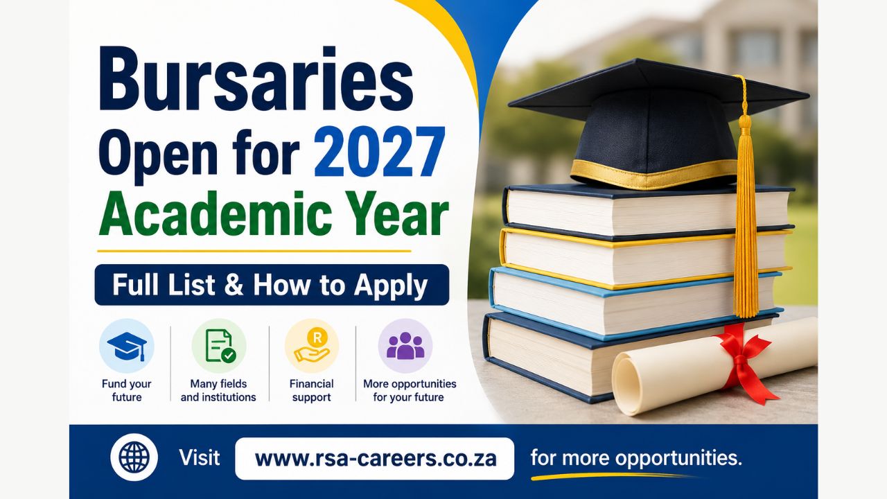 Bursaries Open for 2027 Academic Year – Full List & How to Apply